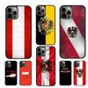 Österrikes flagga Telefonfodral För iPhone 17 Air 16e 15 14 11 12 13 Pro MAX Plus coque Skyddsskal