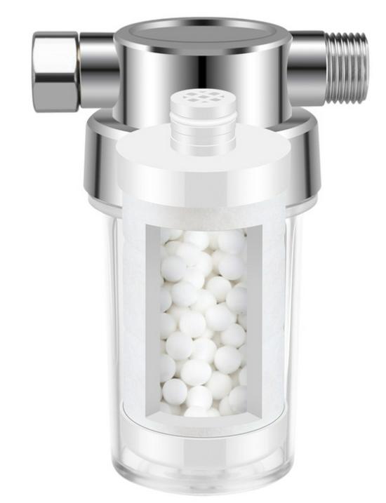 15-Layer, 20-Level Granular Shower Filter with PP Cotton & Activated Carbon - Eliminates Residual Chlorine for Purified Bathroom Water