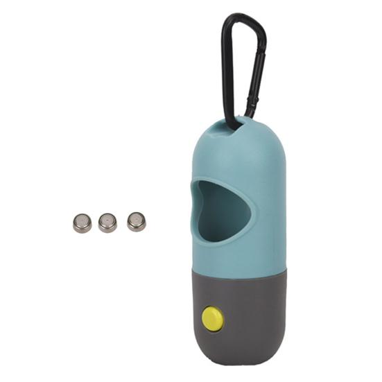 

Диспенсер для пакетов для собачьих экскрементов, светодиодный фонарик, держатель для отходов, чехол