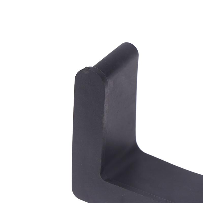 10Pcs L Type Rubber Base Non-Slip Foot Pad Slotted Angle Bar Triangle Feet Shelf Iron Bed Foot Cover Protective Rubber Sleeve
