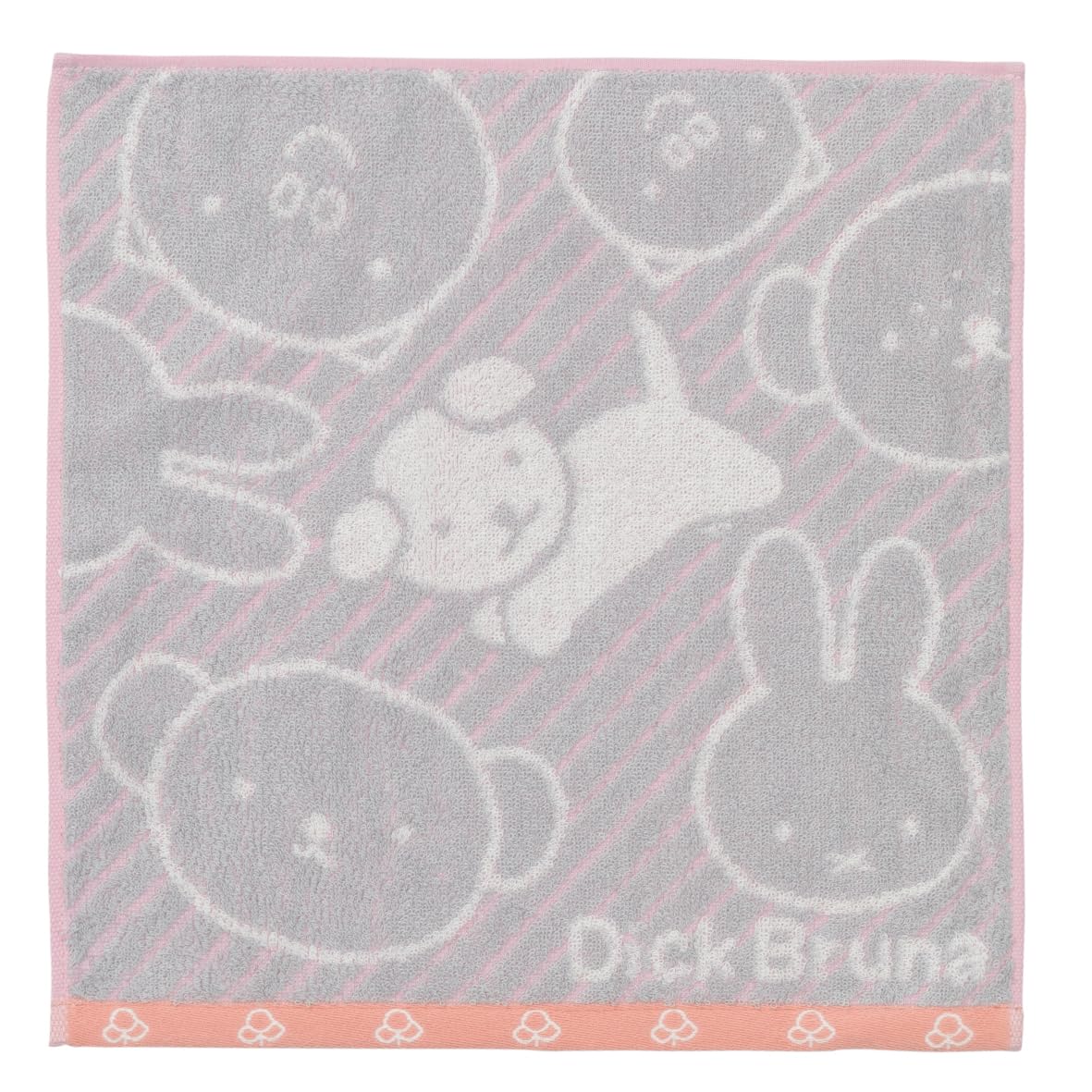 

Nishikawa Miffy DB4605 Fun Made in XT34708609 Washcloth, 34x35cm, Washable, 100% Cotton, Time, Japan, Gray,