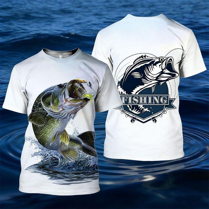 Summer Hunting Fishing 3D Print T-Shirts Men Women Casual Short Sleeve T Shirt Harajuku Y2K Top Streetwear Tees Men's Clothing