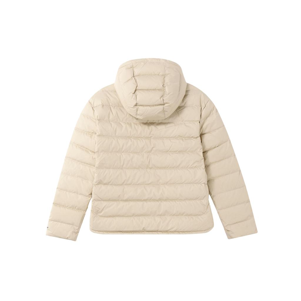 Nike Solid Color Windproof Warm Sports Hooded Down Jacket Women Jackets Off-White DR1585-206