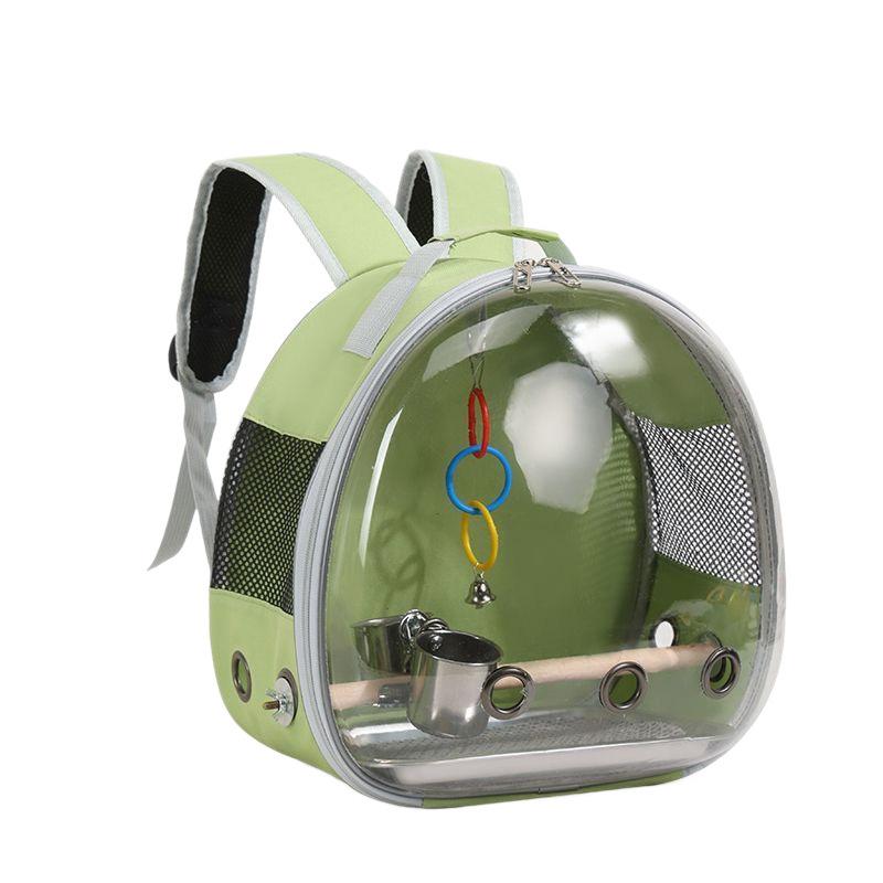 Transparent Bird Backpack Bird Carrier Travel Bag for Birds ParrotS Small Pet Acrylic Portable Bird Cage Outdoor Travel Hiking