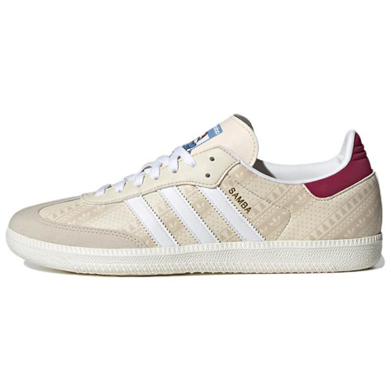 

Adidas Samba Wonder White Legacy Burgundy Sneakers ID4198 36