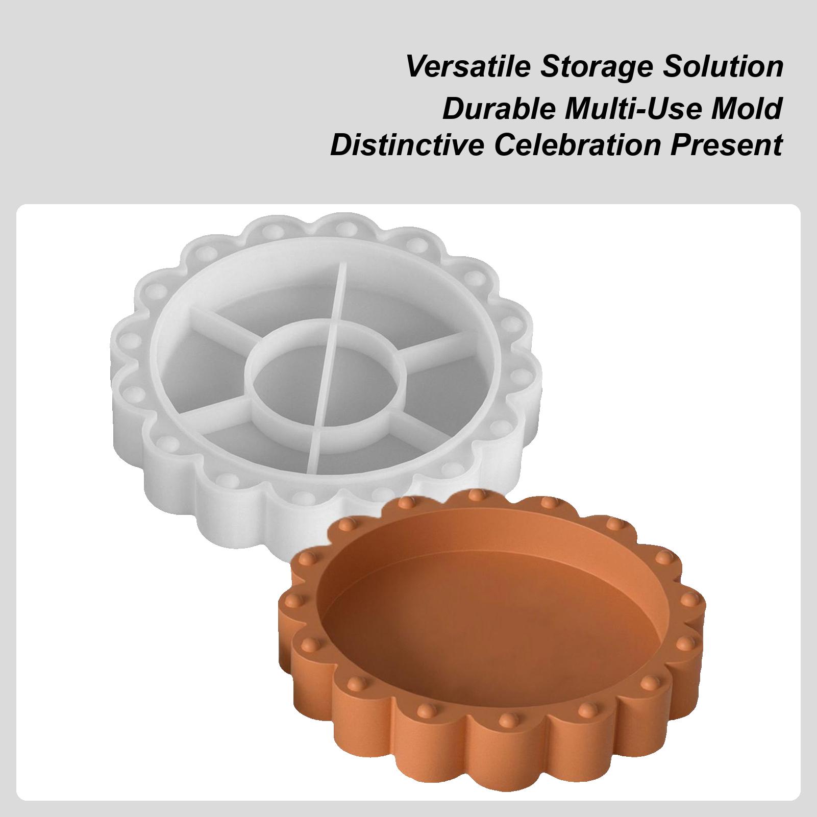 Lace Bead Tray Candle Cup Silicone Mold Household Resin Casting Mold Silicone Jewelry Tray Mold Handmade Resin Mold China Mainland