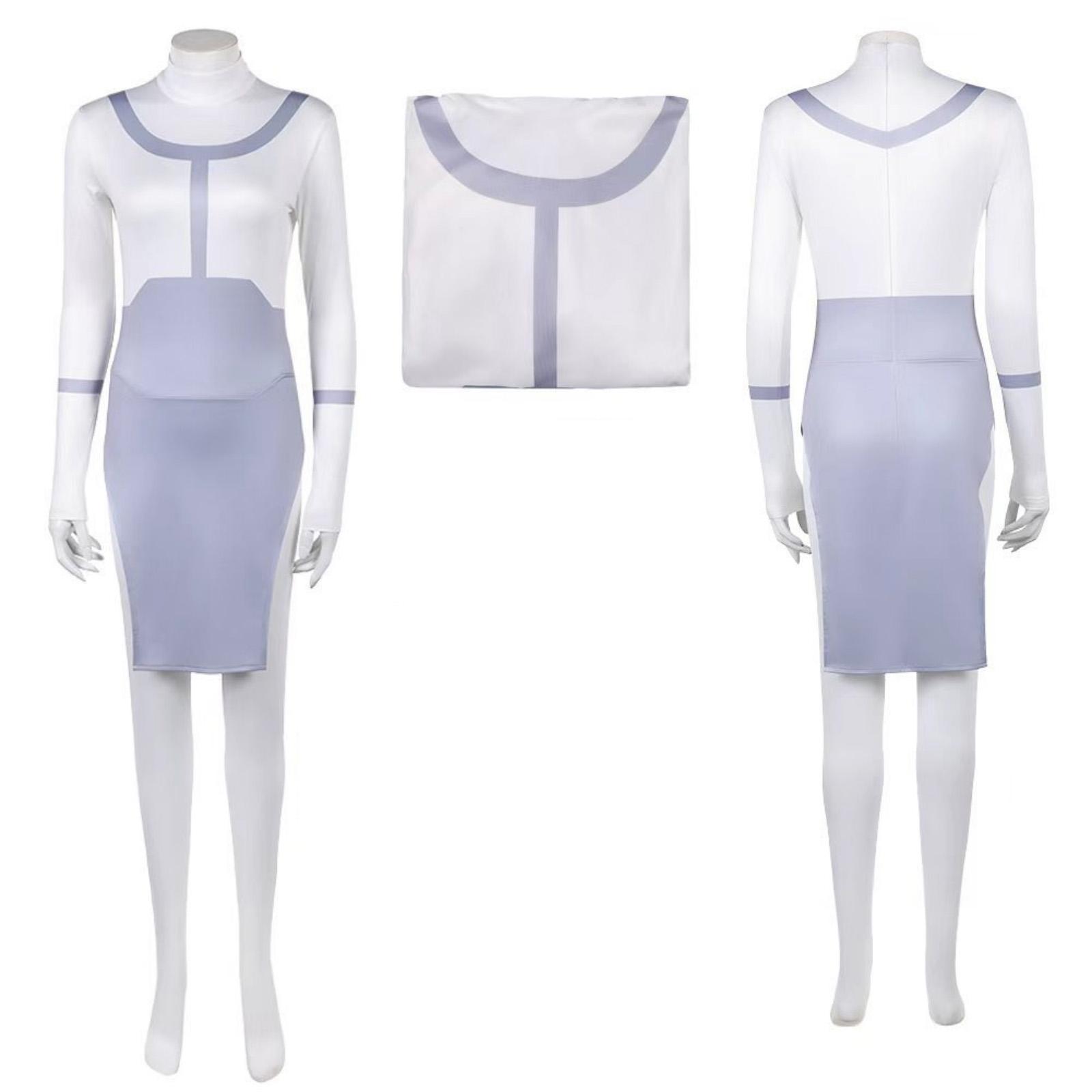 

Adult One-Piece Dress with Long Sleeves and Round Neckline Stretch Fabric Bodycon Style Suitable for Costume and Themed Events S