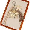 Style Star Pendant Keychain With Alloy Chain For Fashionable Bag Decor