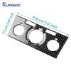 Car CD AC Frame Panel Real Soft Carbon Fiber Sticker LHD RHD For Vauxhall Opel Astra H MK5 2004 2005 2006 2007 2008 2009 2010