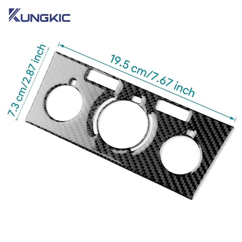 Car CD AC Frame Panel Real Soft Carbon Fiber Sticker LHD RHD For Vauxhall Opel Astra H MK5 2004 2005 2006 2007 2008 2009 2010