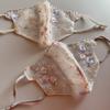 Lace Embroidered Rhinestone Mesh Face Mask - Breathable & Dustproof for Spring/Summer