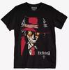 Hellsing Mens Alucard Anime Black Shirt NWT S2XL