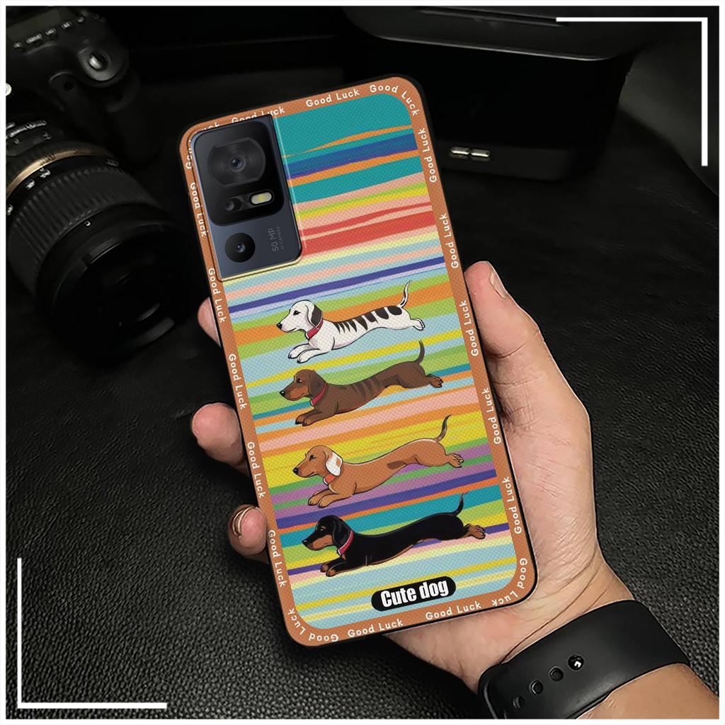 Silicone Full Wrap Phone Case For TCL 40SE/T610K Soft Case Anti-dust Anti-knock Shockproof Back Cover Cute Waterproof