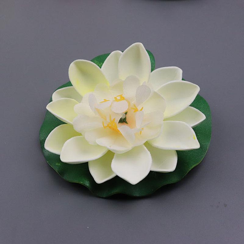 10cm Double-Layer Lotus with Half Petals for Buddha Fish Tank Decoration