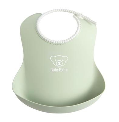 Baby Powder One Size Fits Adjustable Only 66g BABYBJÖRN Bib, Green, All, Neck, Ultra-Lightweight, (Silicone-Free)