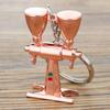 Mini Coffee Handle Keyring Pitcher Creative Barista Coffee Keychain  Birthday Gift