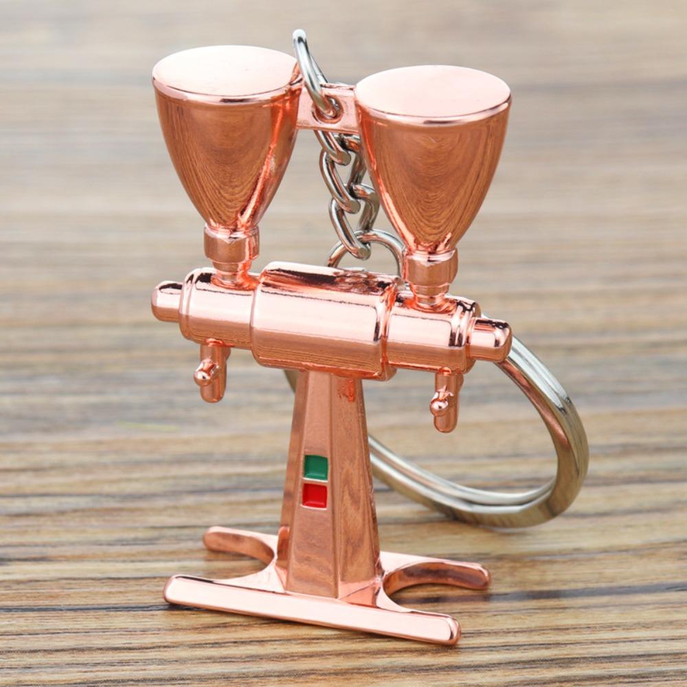 Mini Coffee Handle Keyring Pitcher Creative Barista Coffee Keychain  Birthday Gift