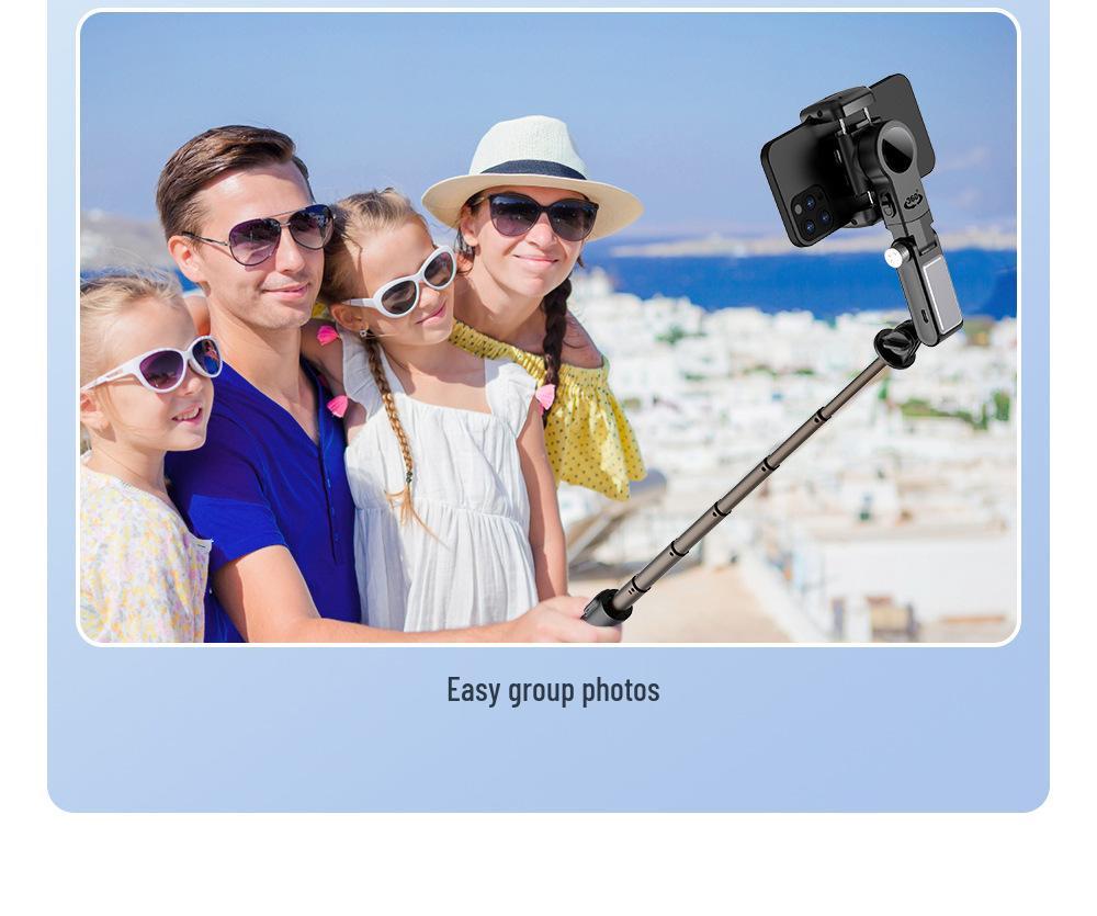 Q18 Επεκτάσιμο Κινητό Gimbal Selfie Stick με Αντικραδασμική Λειτουργία, Παρακολούθηση Προσώπου AI και Επιτραπέζια Βάση