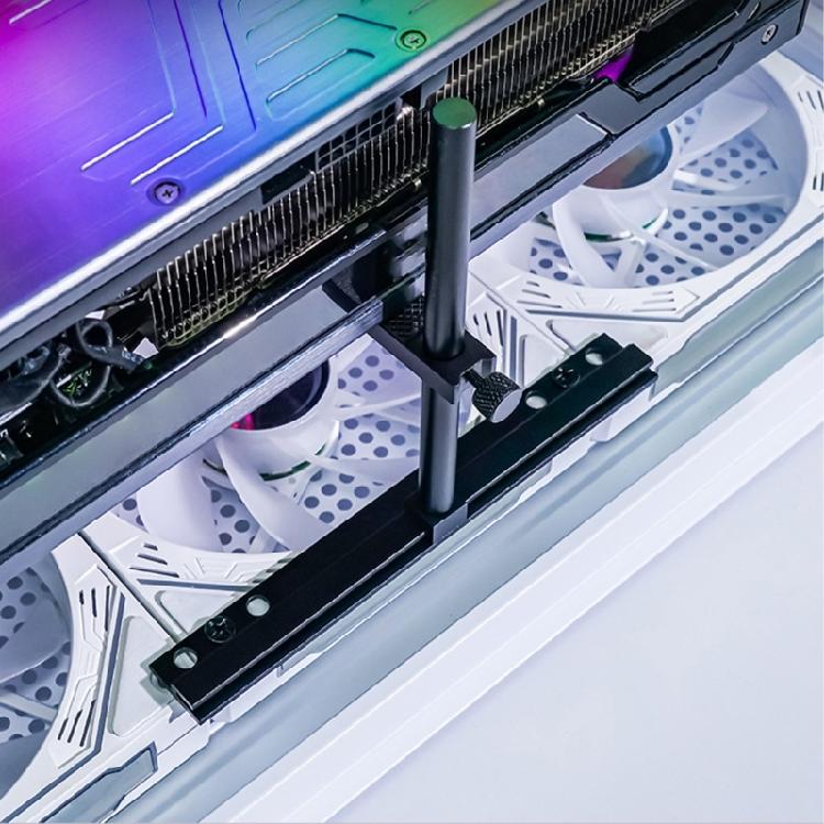 Video Card Stand Easy Adjust Aluminum Graphics Card Bracket, Single Layer Support for Home and Office Computers