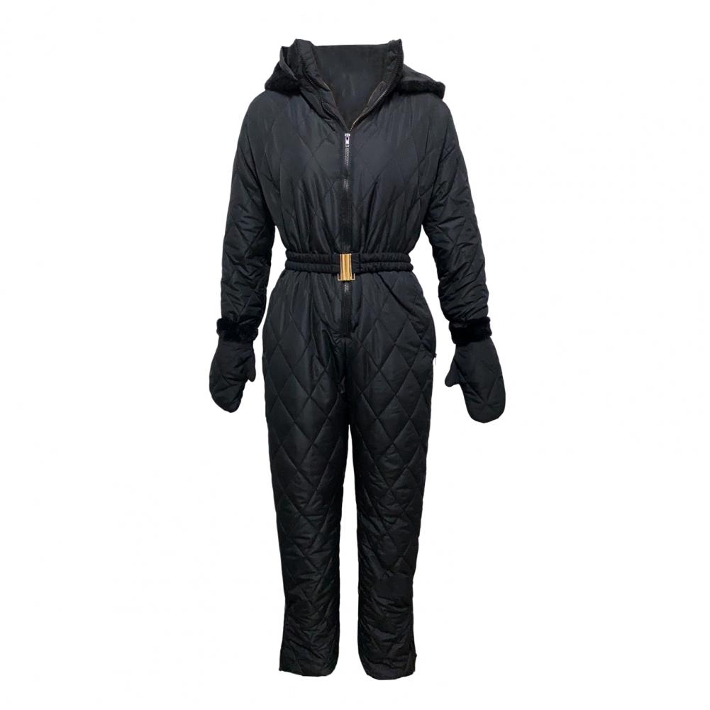 Winter Snowboard Jumpsuit Winter Outdoor Women's Hooded Jumpsuit Windproof Waterproof Ski Suit for Snowboarding Hiking Women Ski