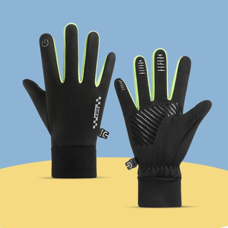 5-14 Year Kids Thermal Gloves Soft & Breathable Polyester and Fleece Warm Mittens for Cold Weather Adventures