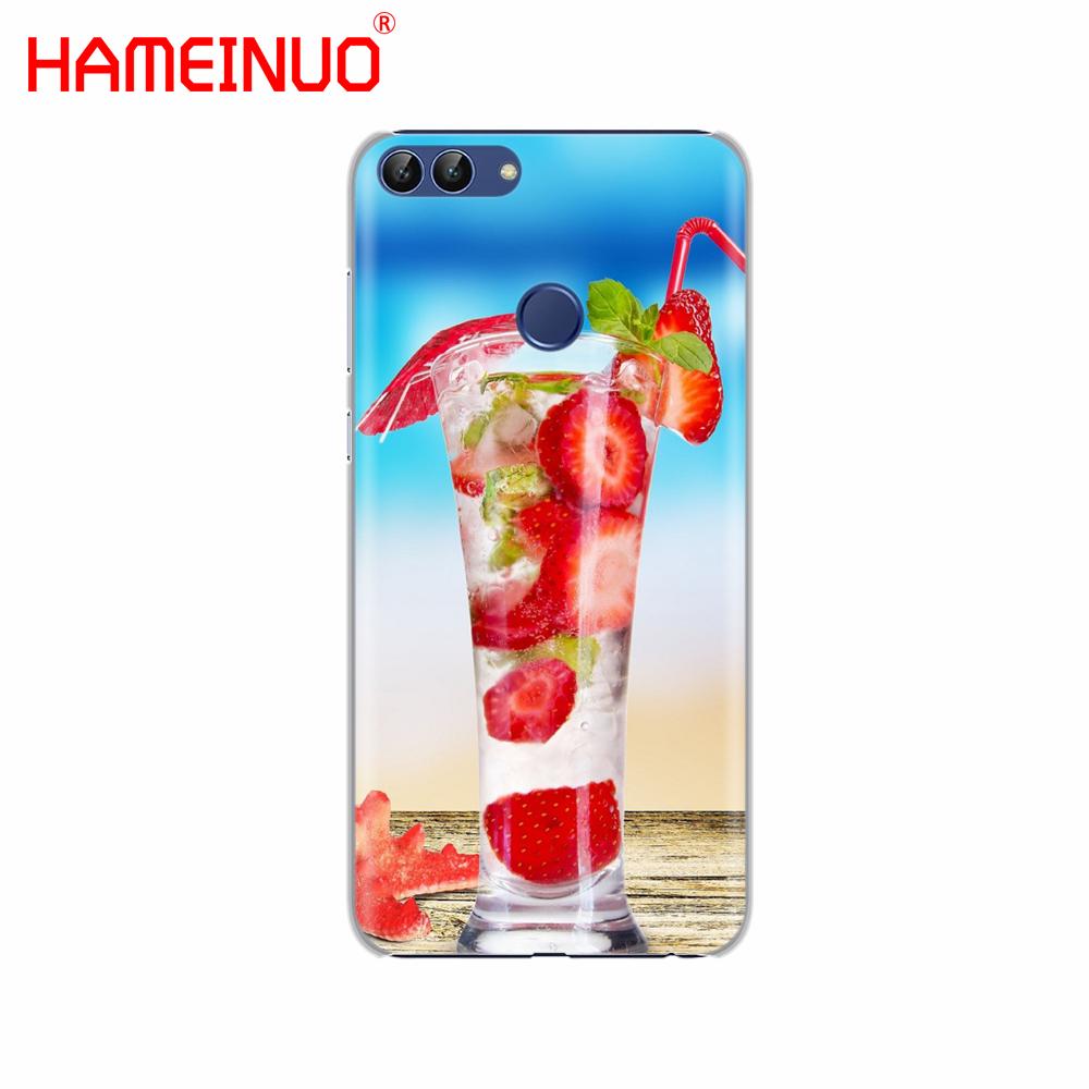 HAMEINUO Beer Summer Cocktai Food Cover phone Case for Huawei NOVA 2 2S 3e PLUS LITE p smart 2018 enjoy 7s mate 7 8 9 10 pro