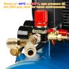 Brass Compressed Air Distributor 200 PSI Air Switch 1/4 Male Plug Nipple Compressed Air Hose Compressor 2-Way Couplings