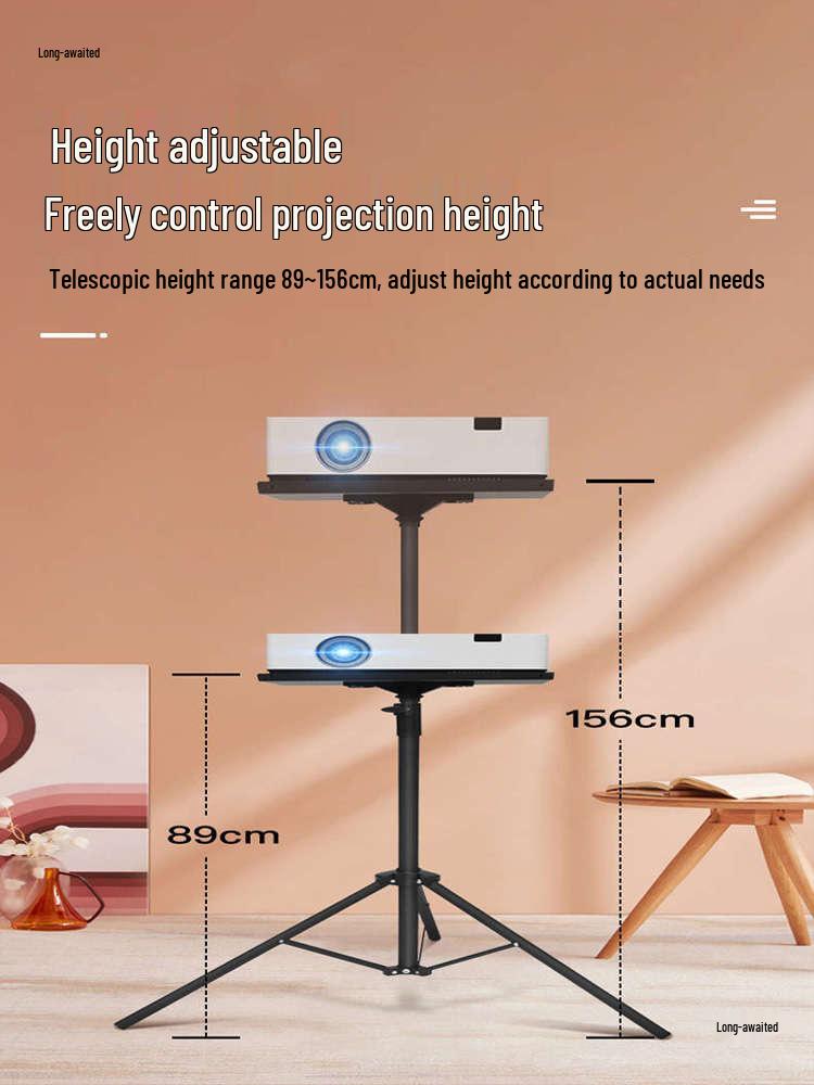Bedside Floor Projector Stand and Shelf