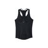 Top Regata Yoga Dri-FIT Luxe Canelado Respirável Cor Sólida Alça Larga Feminino tops Preto DM7005-010
