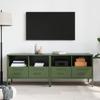 TV Cabinets 2 Pcs Olive Green 68 X 39 X 50.5 Cm Steel