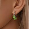 Original Earrings 925 Silver Fruit Series Cherry Strawberry Hoop Earrings Ear Studs Zircon Making Jewelry for Women Girl Party