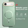 Compatible with Apple 17 Promax Phone Case, 16P Magnetic Suction, Contrasting Color Frosted 16PM, 17PRO Protective Cover
