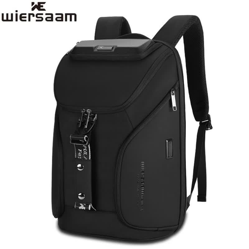 WIERSAAM Men s Business Anti-Theft Waterproof Laptop Backpack