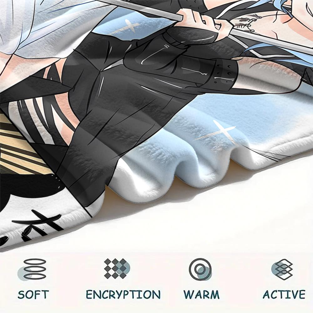 1PC Assassination Classroom Print Flannel Blanket, High quality All Seasons, Home Decor, Warmth and Comfort, Perfect for Christmas Gifts