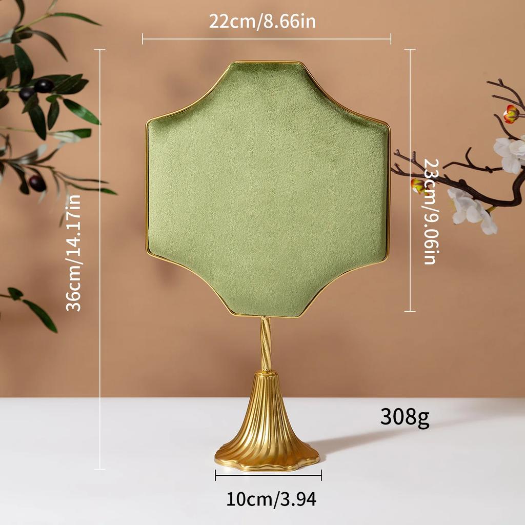 1Pc Crown Shaped Jewelry Holder with Metal Base Ideal for Vanity Countertop Boutique Showcase Jewelry Necklace Display Holder