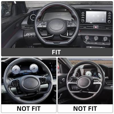 Pro Hyundai Creta 2020 - 2025 Creta Grand 2025 Kryt panelu volantu Dekorační nálepka 2 ks Ozdoba Interiérové doplňky
