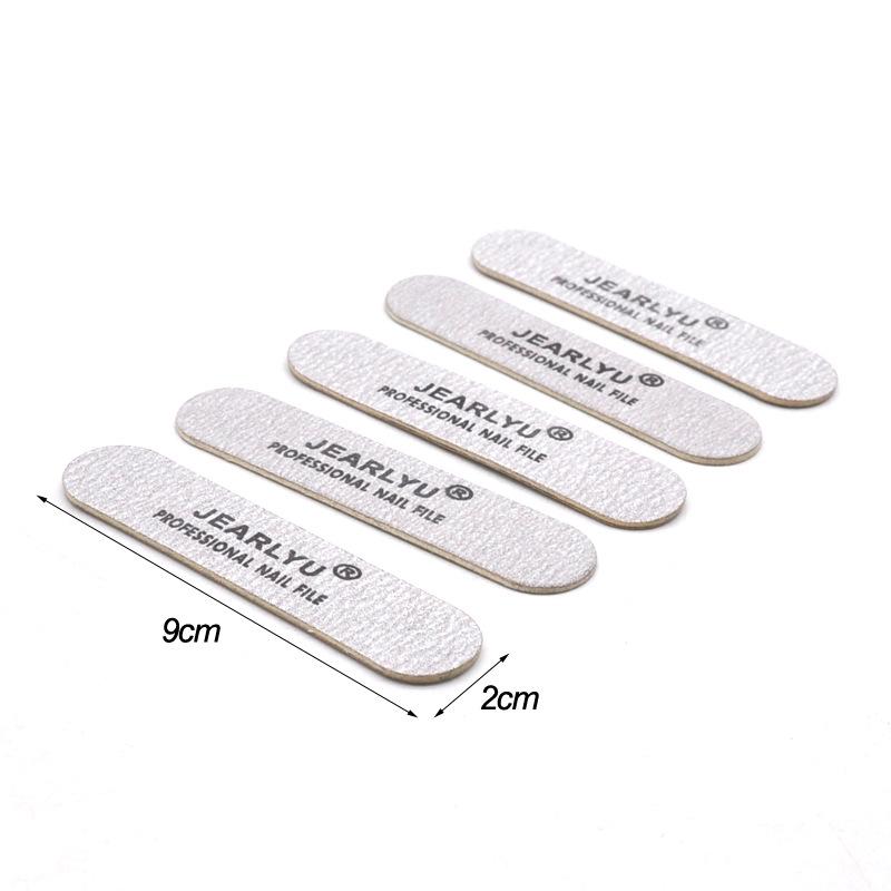 Kompaktes Holz-Nagelfeilen-Set - Doppelseitig, waschbar, für Nailart und Schleifen