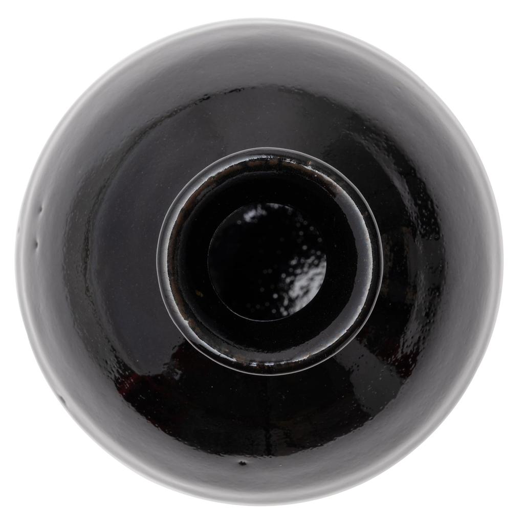 Marui Seito Iga-yaki Sake Bottle, 420ml Capacity, Black Yuzu, Black, MR-3-4296