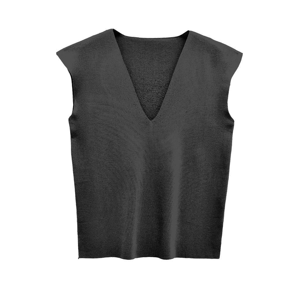 Damesmode Vest V-Hals Pullover Mouwloze Trui Koreaanse Versie Losse Casual Trui Jas