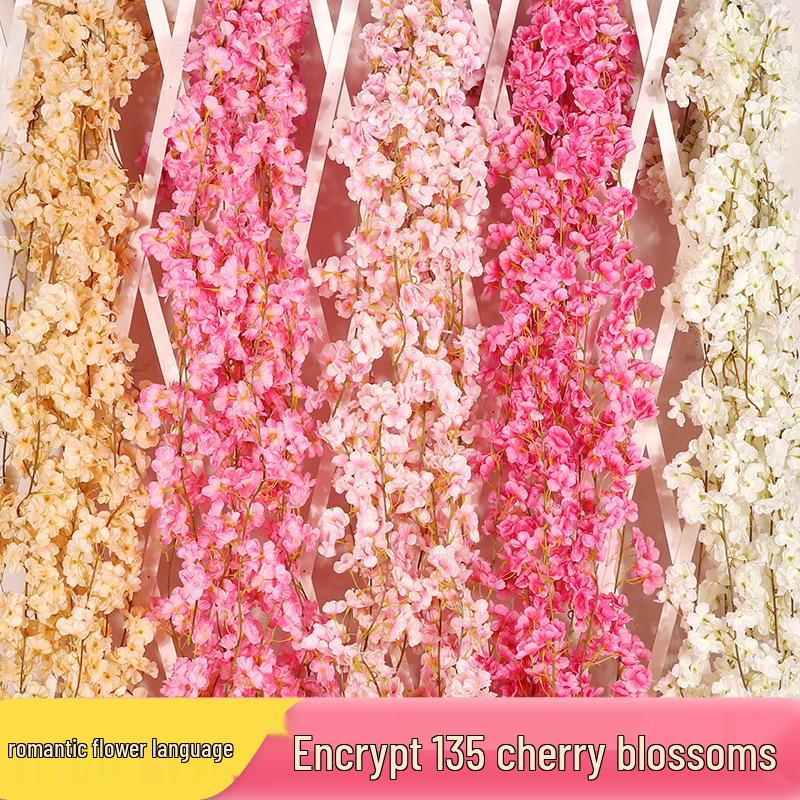 Cherry Blossom Vine Wall Hanging for Outdoor and Indoor Ceiling Decor