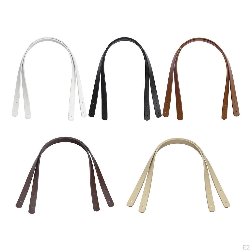 2 Pcs, PU Leather Tote Bag, Belt Strap, Replacement Handle, Detachable DIY Bag Accessory,