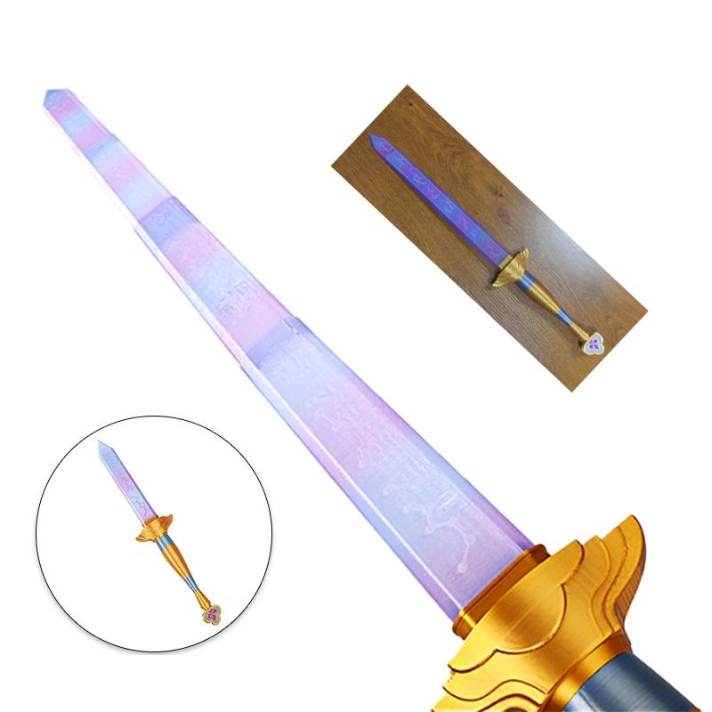 Rumi Demon Hunters Cosplay Lights Sword Weapons Roleplay Props for Girl Group Idol Halloween Carnival Costume Accessories