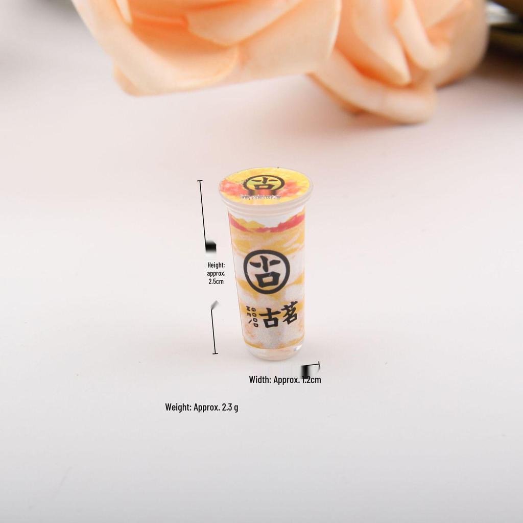 Mini Food Toys - DIY Milk Tea Cup Ornaments for Kids’ Playhouse and Gifts