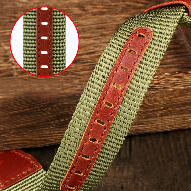 High Quality Nylon 20mm 22mm Watchband Seatbelt Khaki Military Sport Canvas Wrist Band Bracelet for Hamilton /Rolex Watch Strap