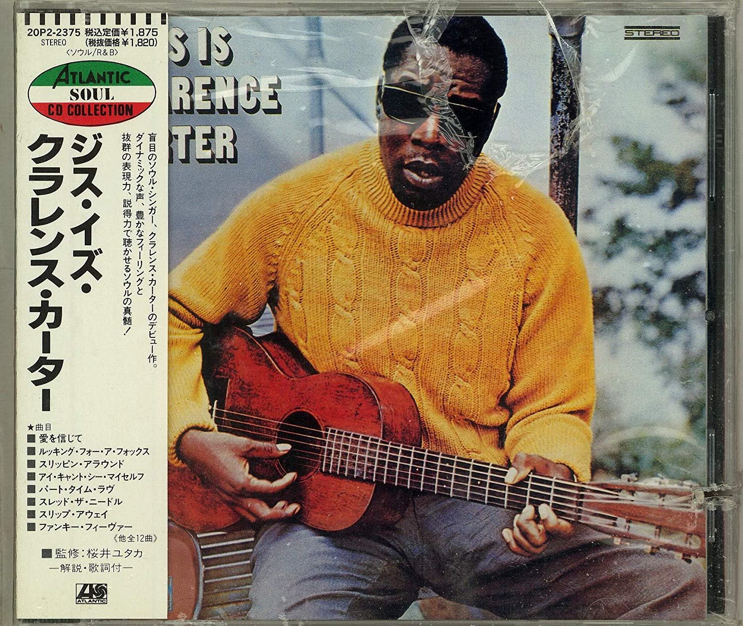 

CD CLARENCE CARTER - This Is Clarence Carter 20P22375 Atlantic 1989 Япония Соул/Фанк
