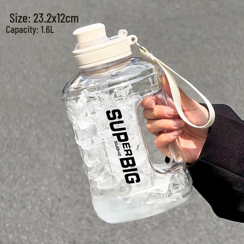 Qiwei Large Capacity Sports Water Bottle with Straw