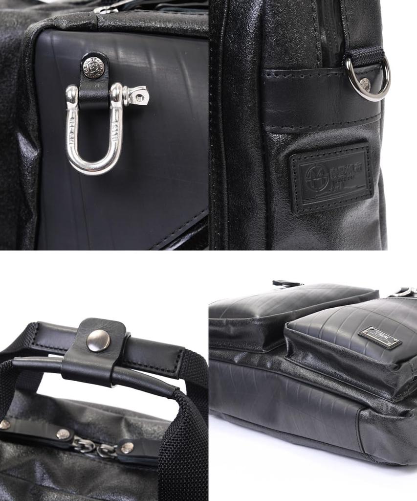 Morino Canvas Collaboration Business Business Japan Maritime Made in [SEAL] Bag, Water-Resistant Zipper, Waterproof, 3-Way Backpack, Men's,