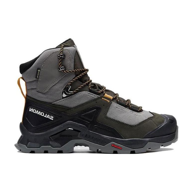 SALOMON Quest Element Lace High-Top Hiking Shoes Men Hiking Shoes Gray 471573