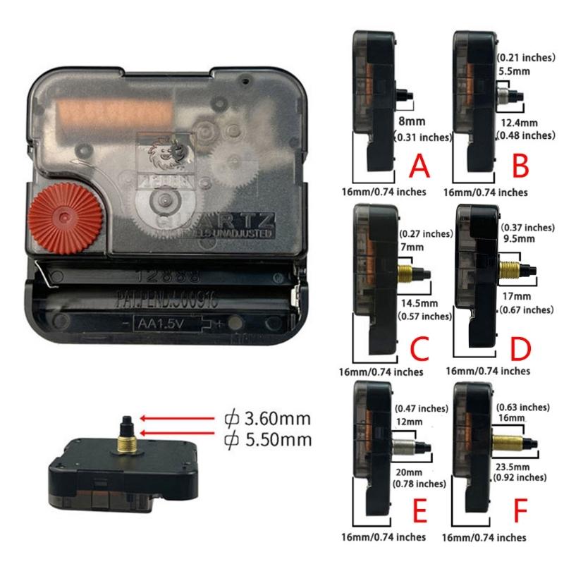 Long Shafts Length Wall Clock Movement Silents Quartzs Clocks Mechanism Wall Watch Machinery Repair Parts Kits