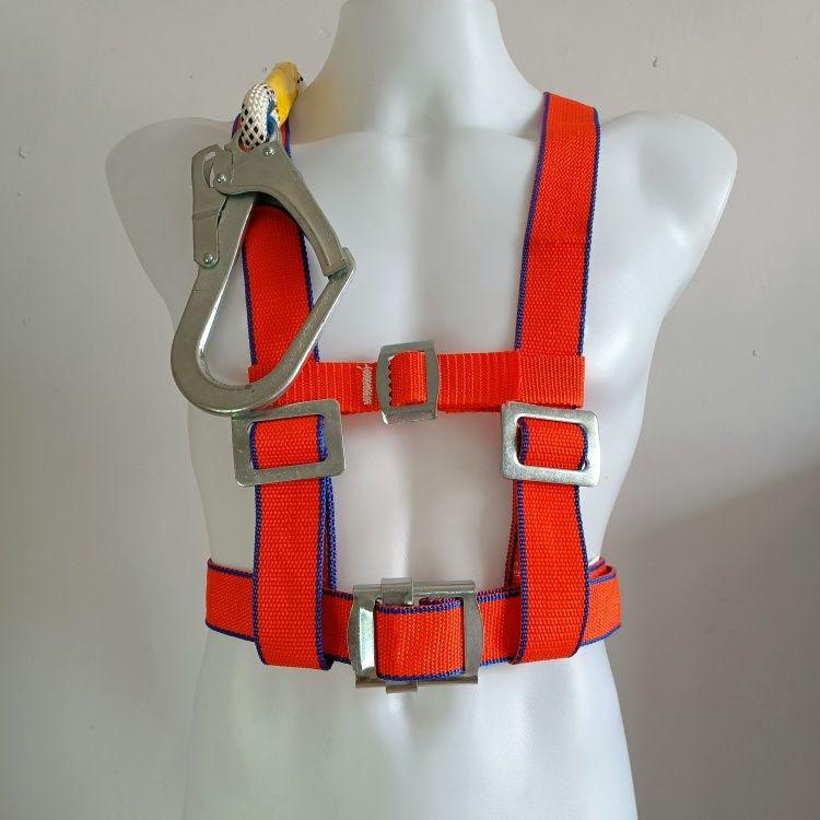 European Full Body Five-Point Electrician Harness with Double Hook.